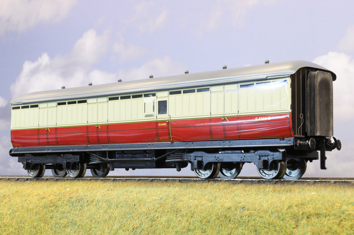 Darstaed Coarse Scale O LNER Gresley Full Brake BR Crimson &amp; Cream