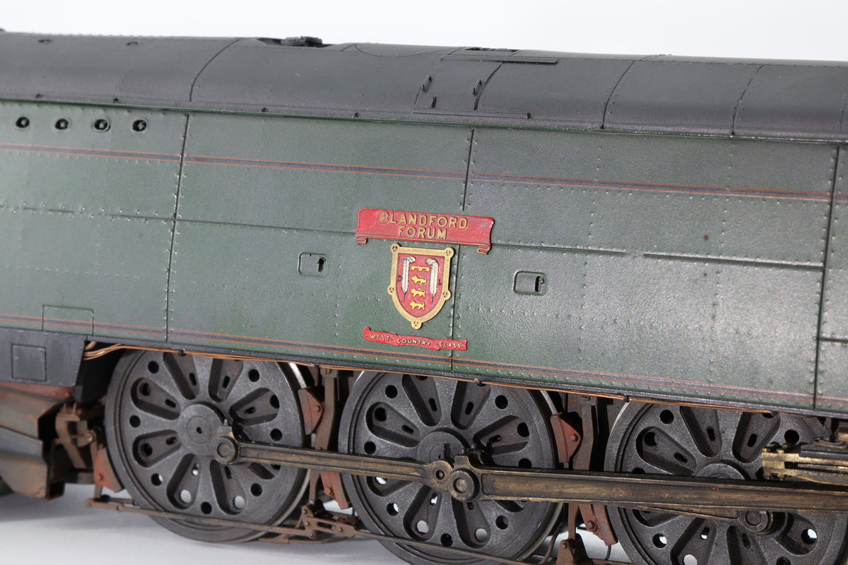 Finescale O Gauge (Kit-Built) ex-SR West Country No. 34107 'Blandford Forum' BR Green Pro-Weathered