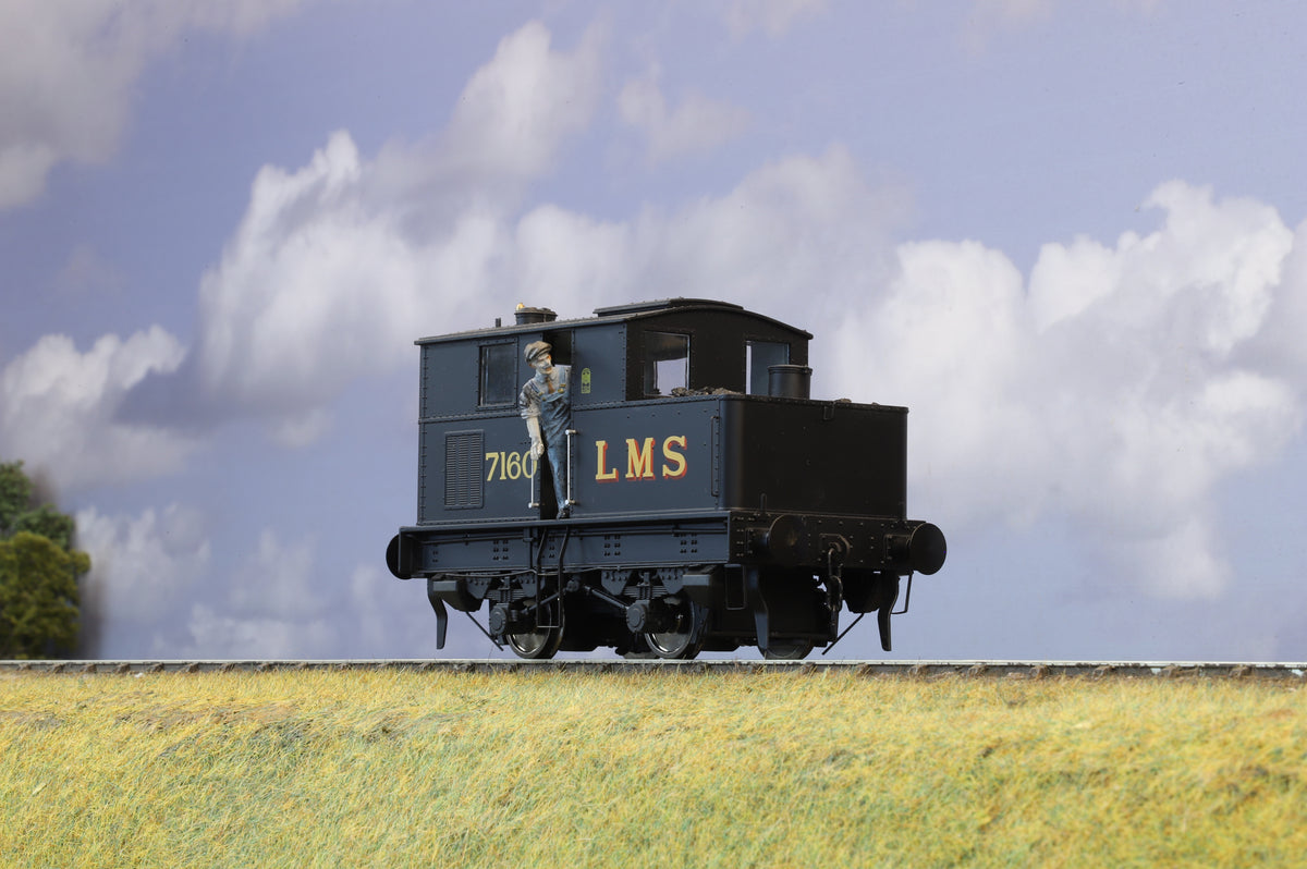 Dapol Finescale O Gauge Sentinel Steam Shunter No. 7160 LMS Black DCC Sound