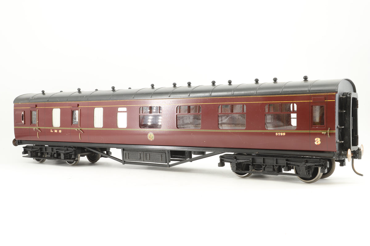 Wrightways Gauge 1 LMS Brake Corridor Third Coach Lined Maroon