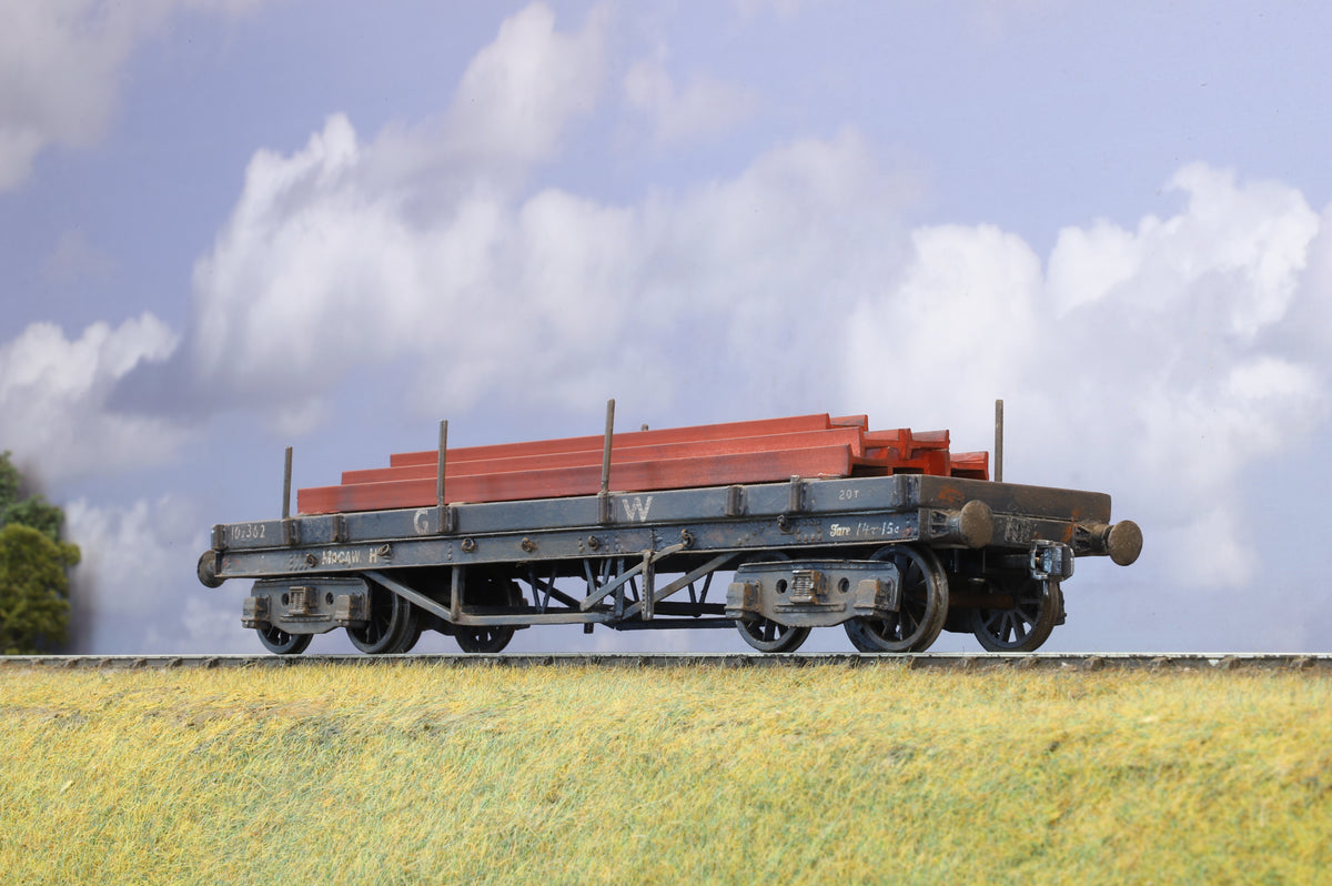 Finescale O gauge Kit-Built GWR Macaw H Bogie Bolster Wagon