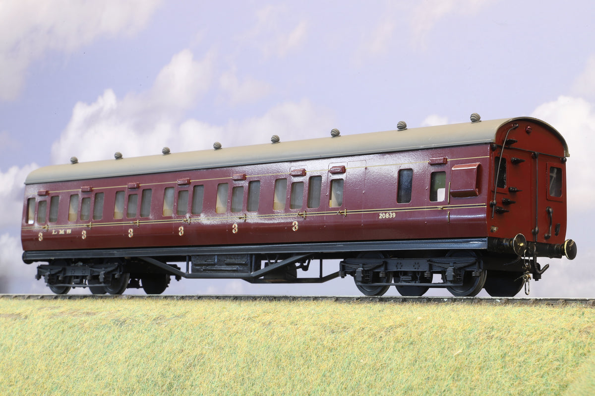 EK Models Finescale O Gauge (Kit-Built) LMS Suburban Brake No. 20839, LMS Lined Maroon