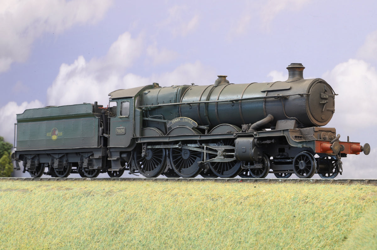 Finescale O Gauge (Kit-Built) Castle Class No. 7026 'Tenby Castle', BR Lined Green Late Crest, Weathered