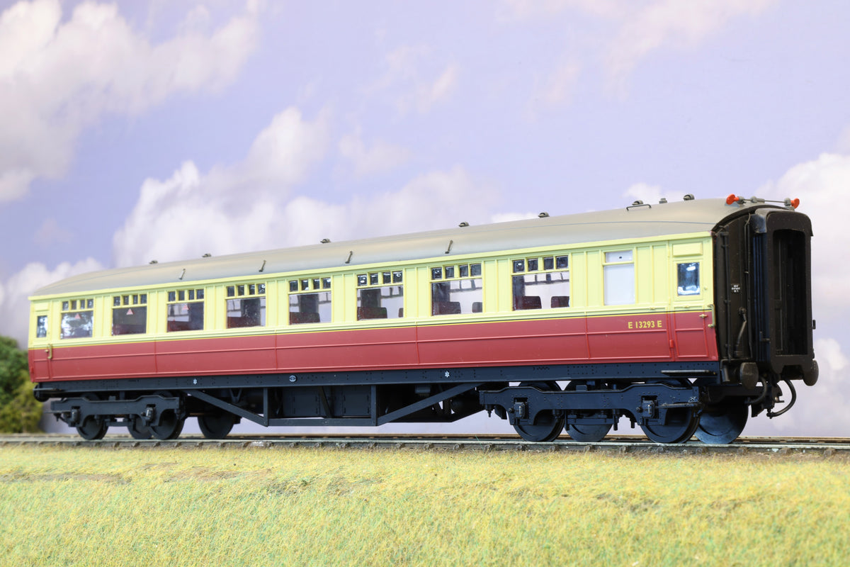 Hattons Finescale O Gauge Gresley Teak Open Third No. E13293E BR Crimson & Cream