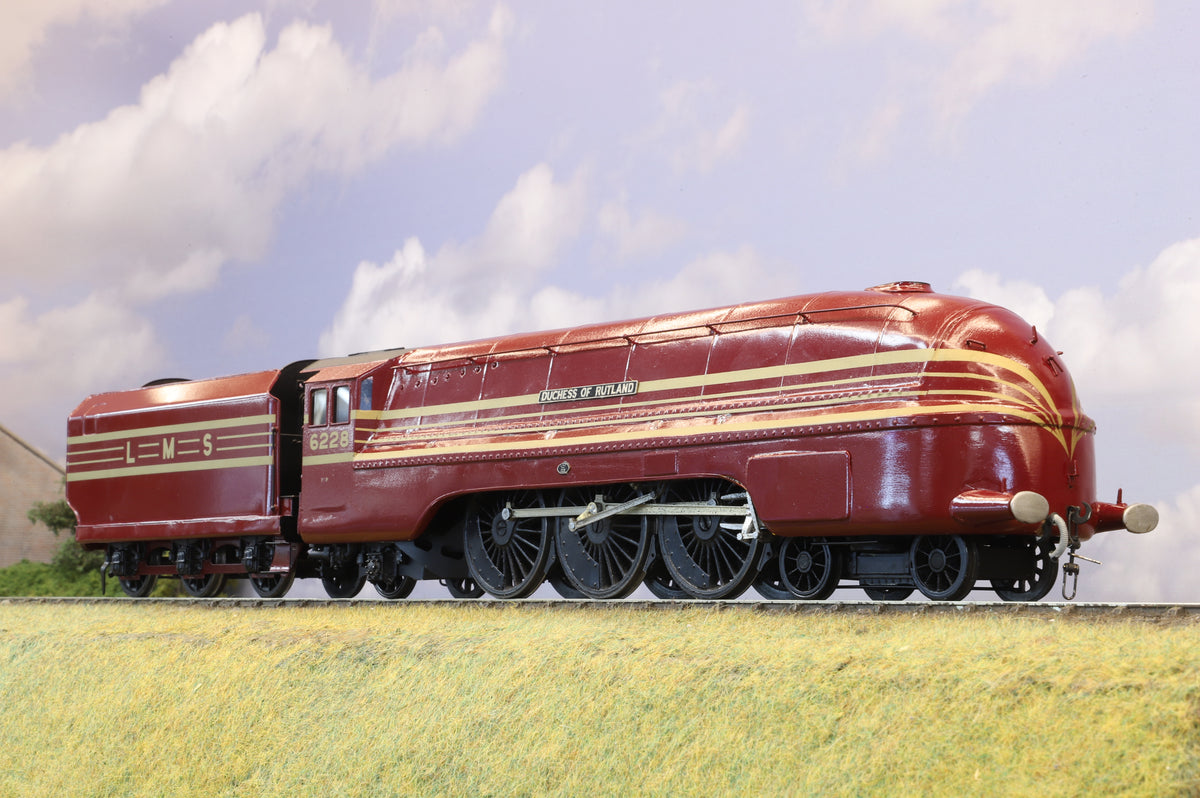 Finescale O Gauge (Kit-Built) LMS &#39;Coronation&#39; Class No. 6228 &#39;Duchess of Rutland&#39; Streamlined Red &amp; Gold