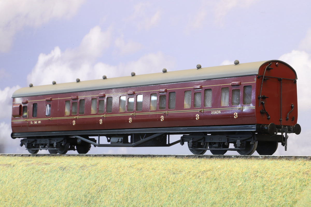EK Models Finescale O Gauge (Kit-Built) LMS Suburban Brake No. 20839, LMS Lined Maroon