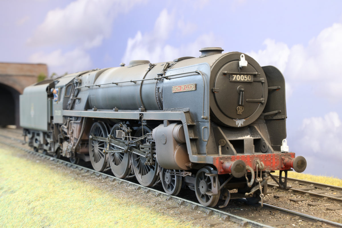 DJH Finescale O Gauge (Kit-Built) BR Britannia Class 70050 'Firth of Clyde' BR Green Early Crest, Pro-Weathered