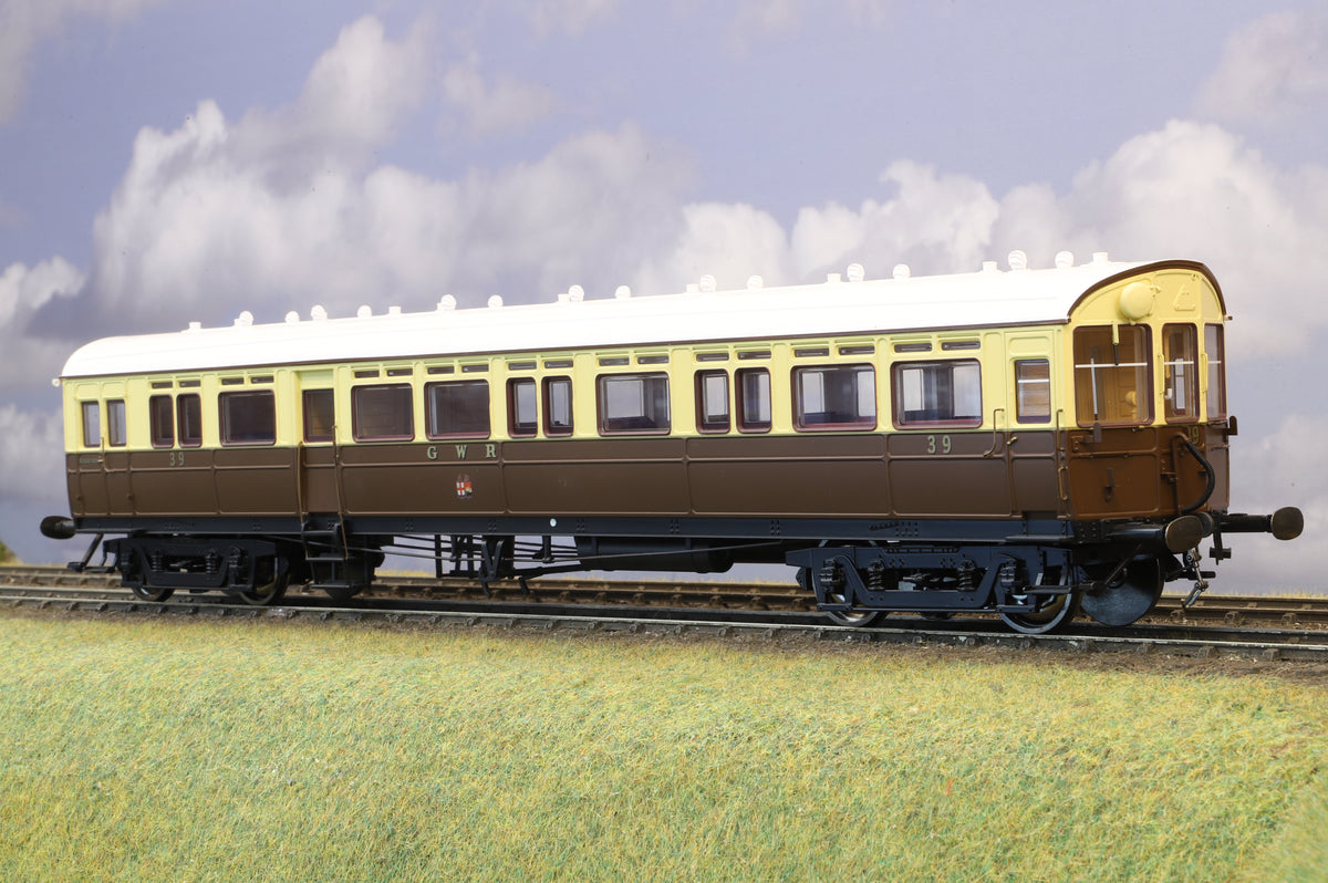 Dapol Finescale O Gauge GWR Autocoach No. 36 GWR Chocolate & Cream