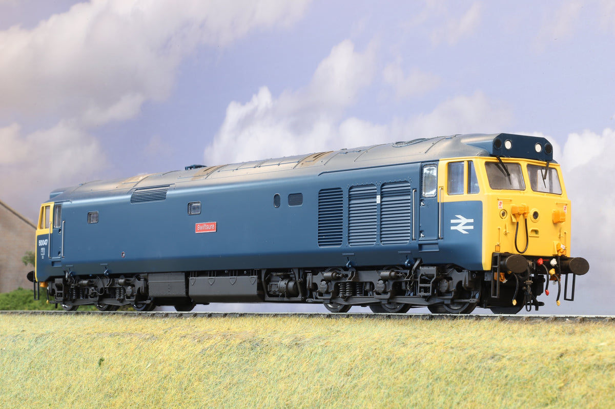 Heljan Finescale O Gauge Class 50 No. 50047 &#39;Swiftsure&#39; DCC Sound (Part-Weathered)