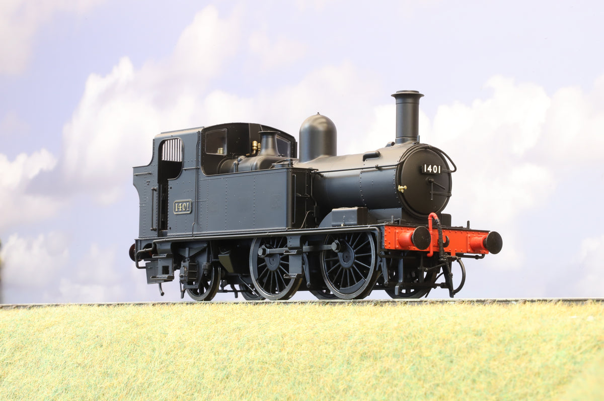 Dapol Finescale O Gauge Class 14xx No. 1401, Plain Black