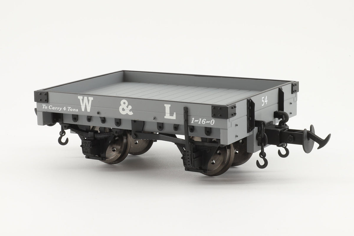 BMS/Accucraft 16mm (32mm Gauge) W&L 1 Plank Wagon R19-8A #54