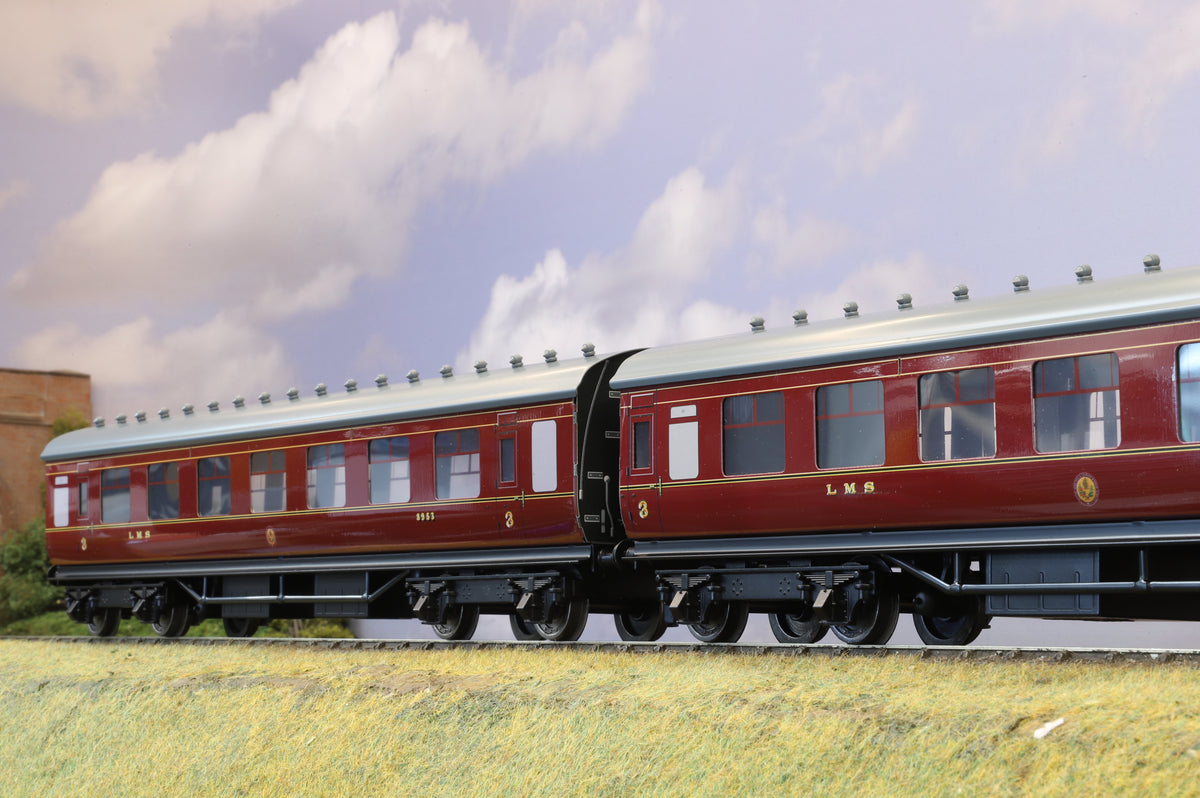 Ace Trains Coarse Scale O Gauge LMS Stanier Three Coach Set (2-/3-Rail)