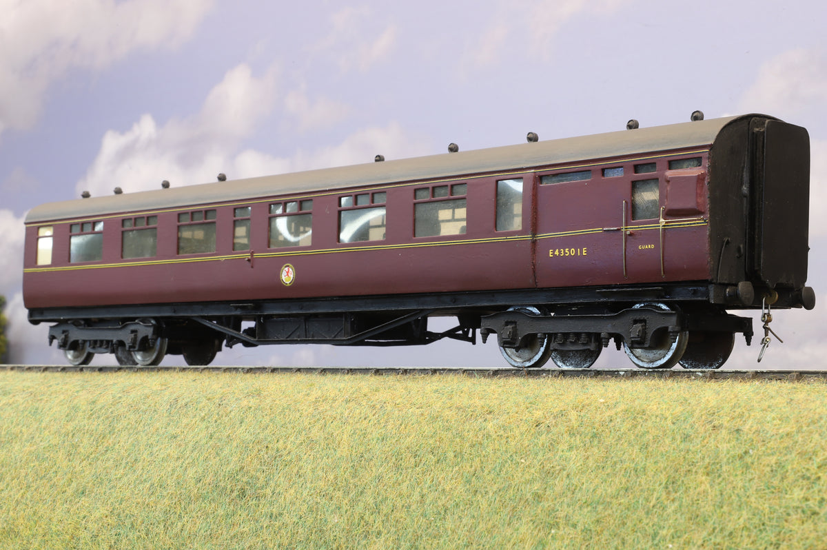 Finescale O Gauge (Kit-Built) ex-LNER Gresley Tourist Stock Brake No. E43501E, BR Maroon