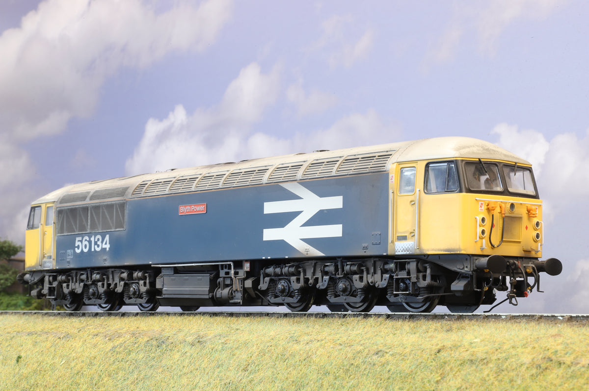 Heljan Finescale O Gauge Class 56 No. 56134 BR Large Logo Blue DCC Sound (Weathered)