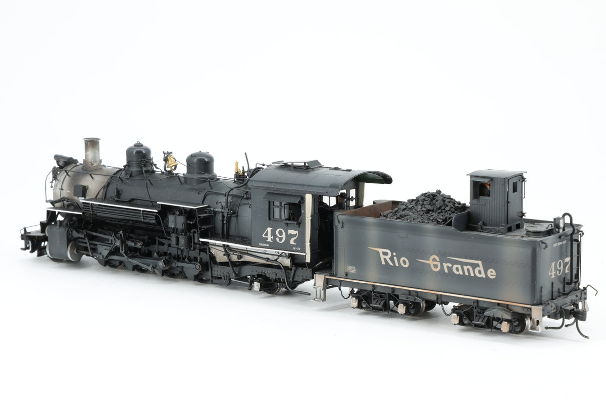 P–B–L Milestone Models Sn3 D&RGW K-37 2-8-2 No. 497 Weathered