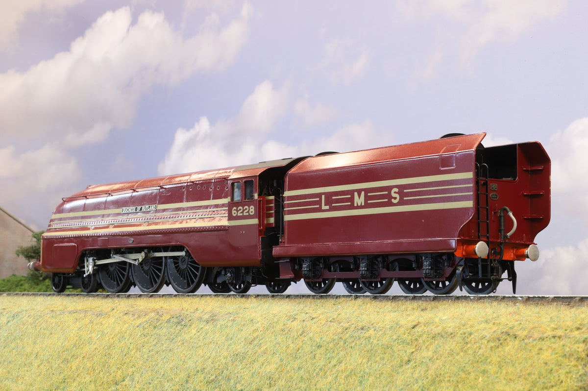 Finescale O Gauge (Kit-Built) LMS &#39;Coronation&#39; Class No. 6228 &#39;Duchess of Rutland&#39; Streamlined Red &amp; Gold