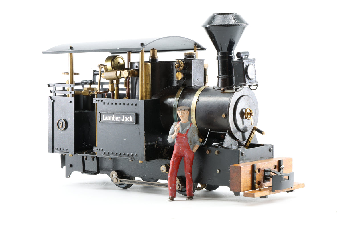 Regner Gauge 1 (45mm) Live Steam 'Lumber Jack' 0-4-0, Plain Black