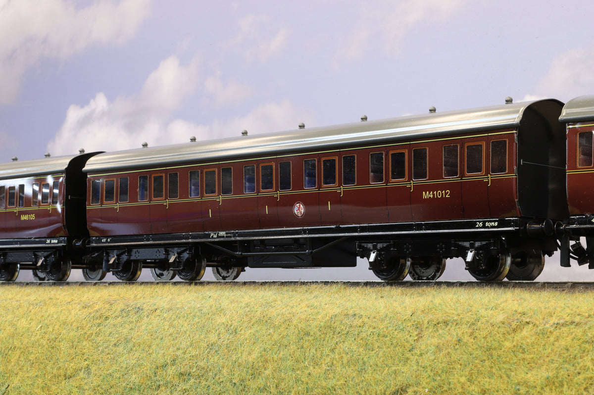Darstaed Coarse Scale O Gauge 6-Coach Set BR Lined Maroon