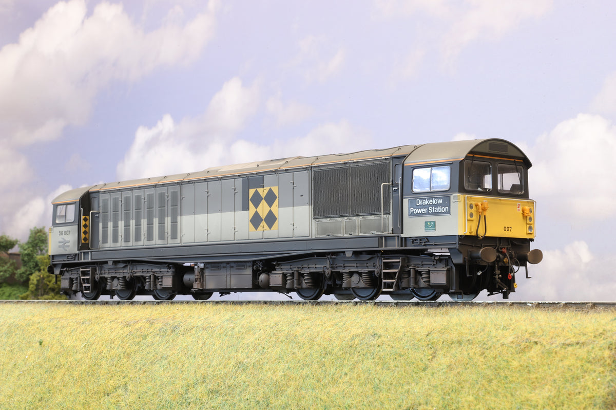 Heljan 5853 Finescale O Gauge Class 58 No.58007 &#39;Drakelow Power Station&#39;, Weathered