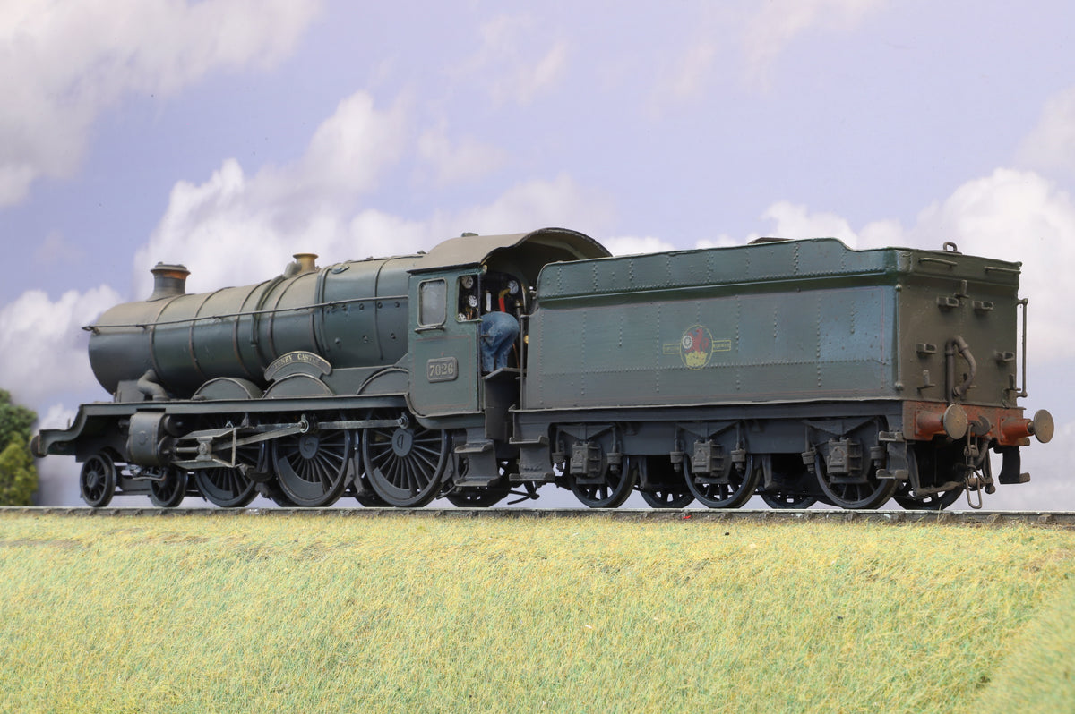 Finescale O Gauge (Kit-Built) Castle Class No. 7026 'Tenby Castle', BR Lined Green Late Crest, Weathered