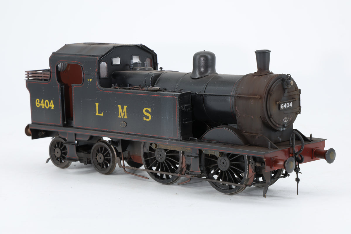 Finescale O Gauge (Kit-Built) LMS Stanier Class 2P No. 6404 LMS Black, Pro Weathered