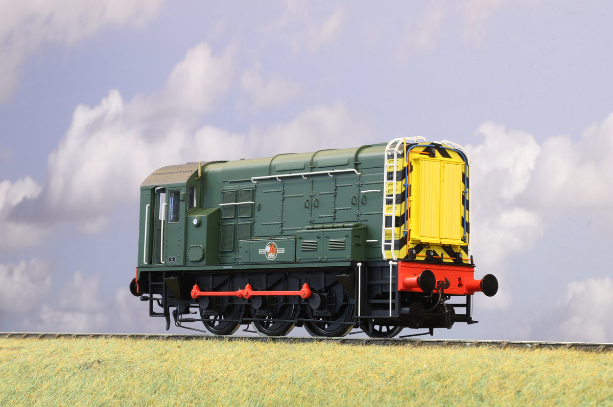 Dapol Finescale O Gauge Class 08 Shunter BR Green (Wasp Stripes) Unnumbered, DCC Sound