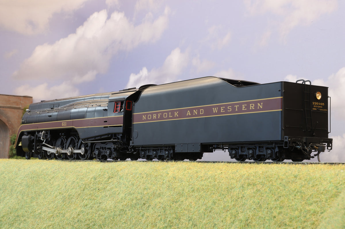 Overland Models American O Scale Norfolk & Western J Class 4-8-4 No. 611