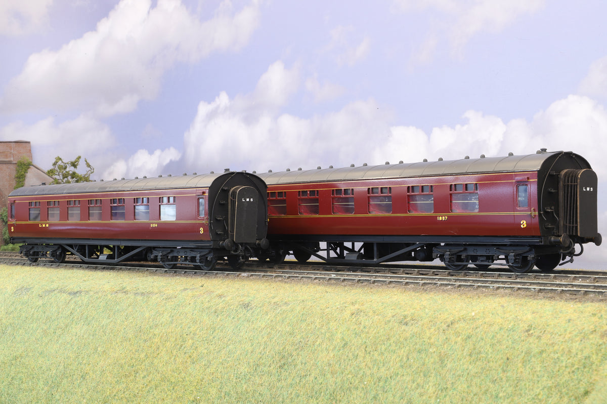 Finescale O Gauge (Kit-Built) Pair of LMS Period III Coaches