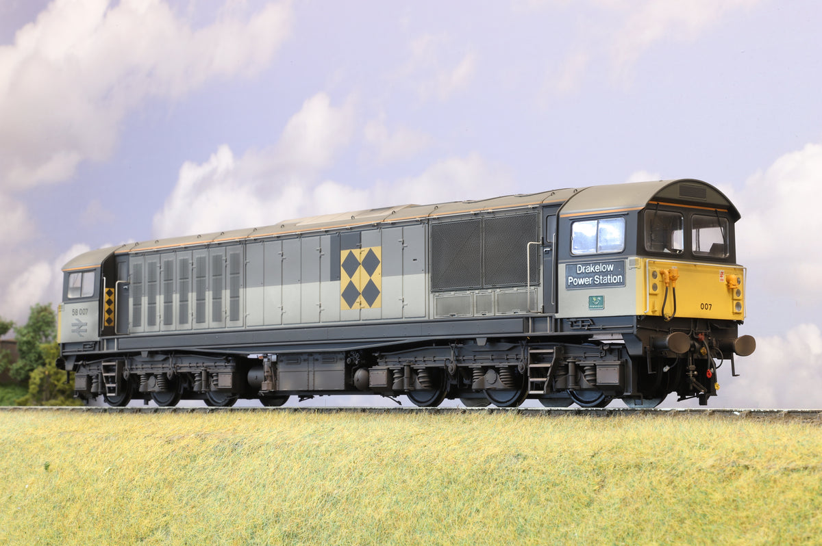 Heljan 5853 Finescale O Gauge Class 58 No.58007 &#39;Drakelow Power Station&#39;, Weathered