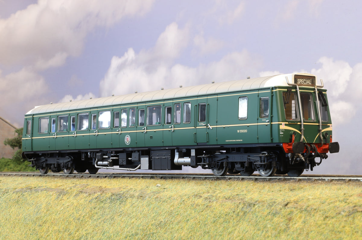 Workshop Finescale O Gauge Dapol Class 121 Diesel Railcar No. 55020 BR Green (Speed Whiskers)