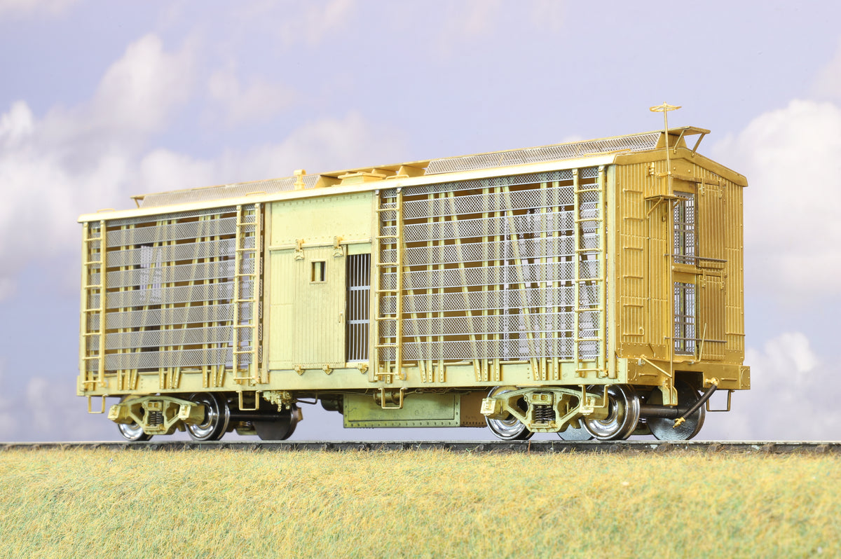 Overland Models American O Gauge Palace Poultry Car (Unpainted Brass)