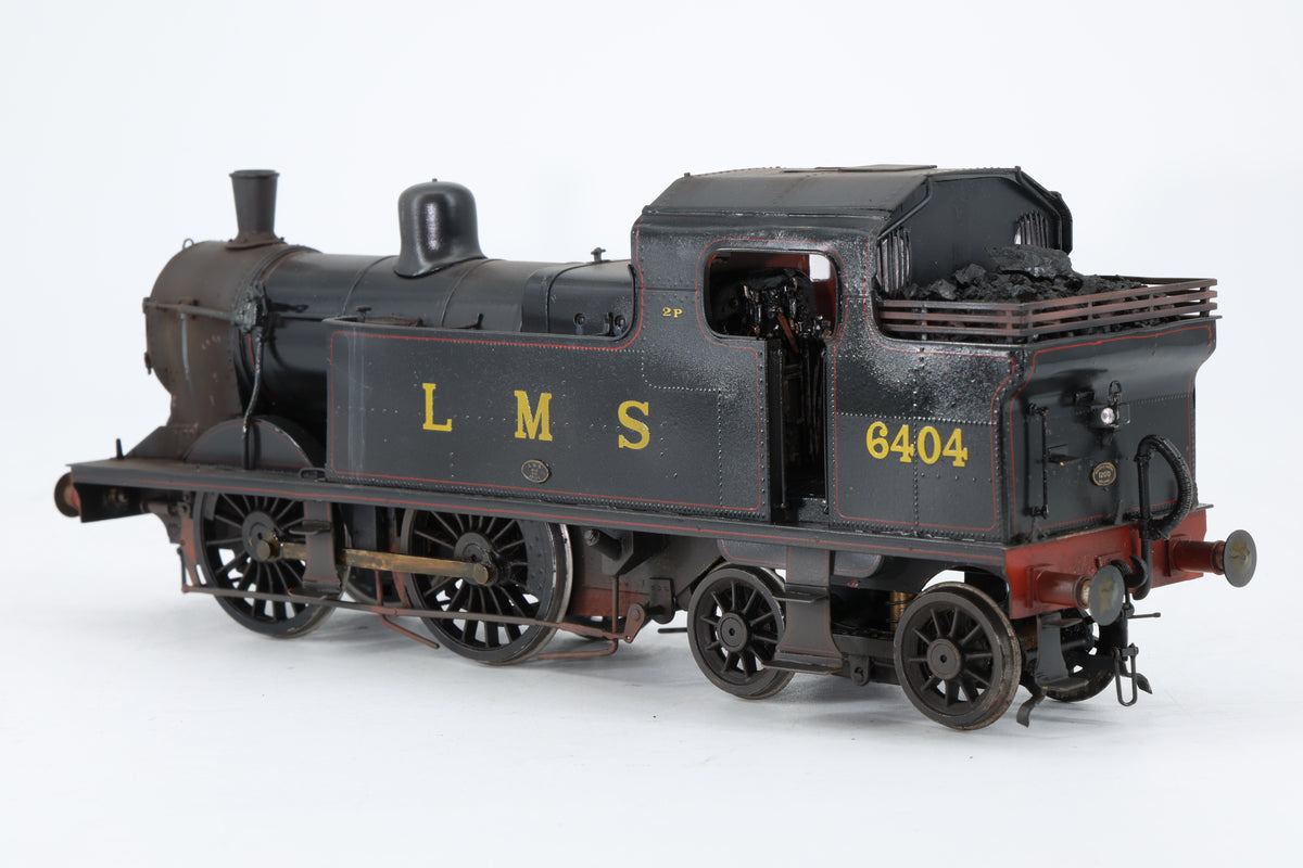 Finescale O Gauge (Kit-Built) LMS Stanier Class 2P No. 6404 LMS Black, Pro Weathered