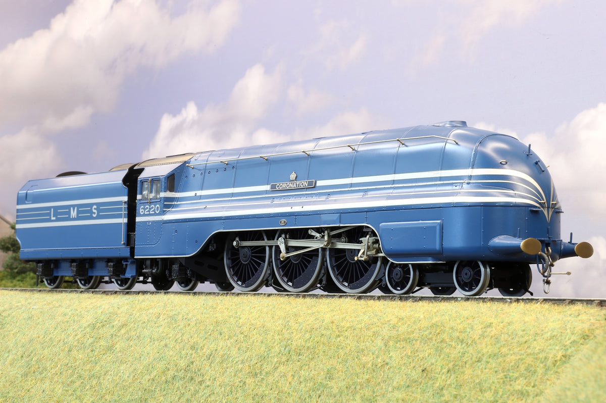 DJH Finescale O Gauge LMS Coronation Class No. 6220 'Coronation' LMS Streamlined Blue