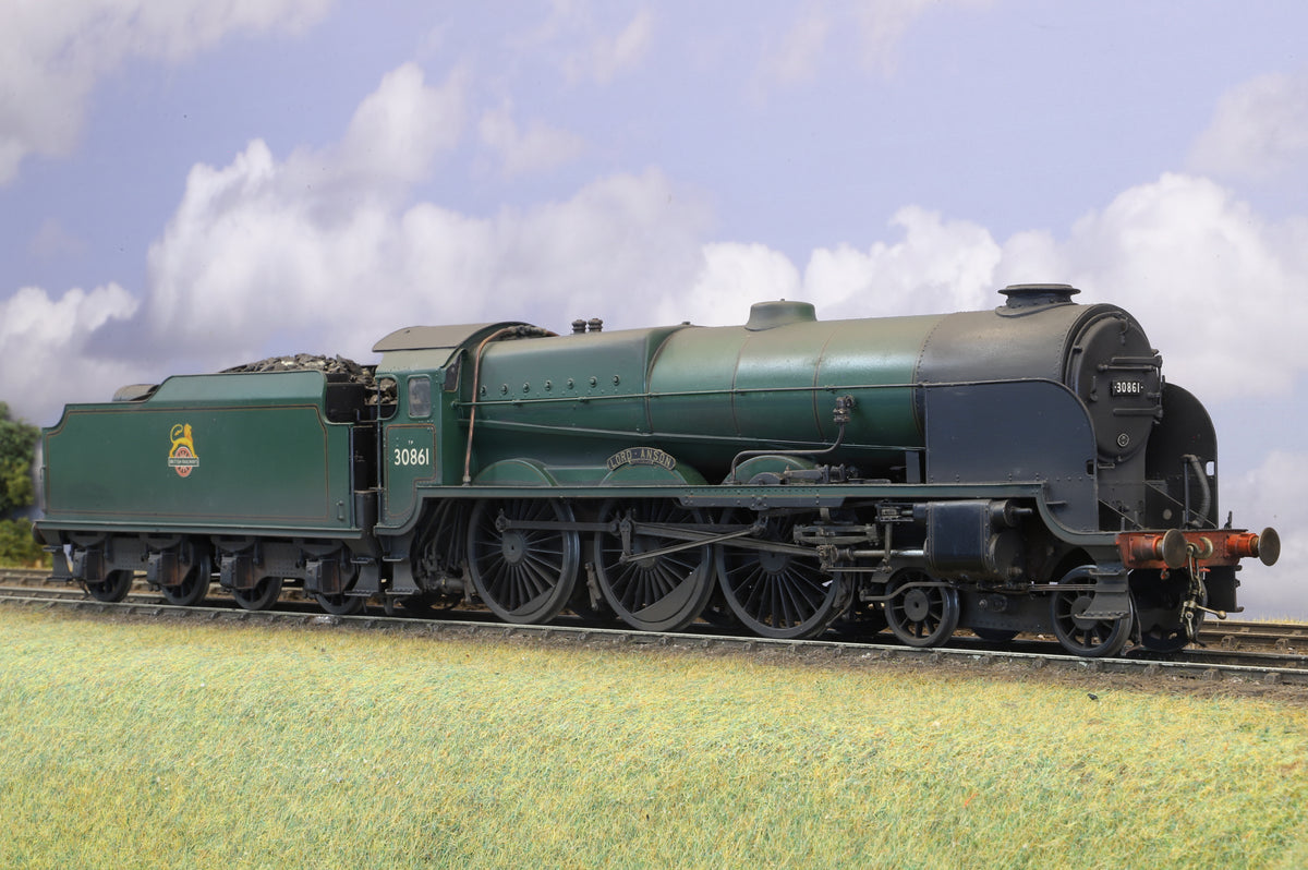 Finescale O Gauge (Kit-Built) ex-SR Lord Nelson No. 30861 'Lord Anson' BR Green Pro-Weathered