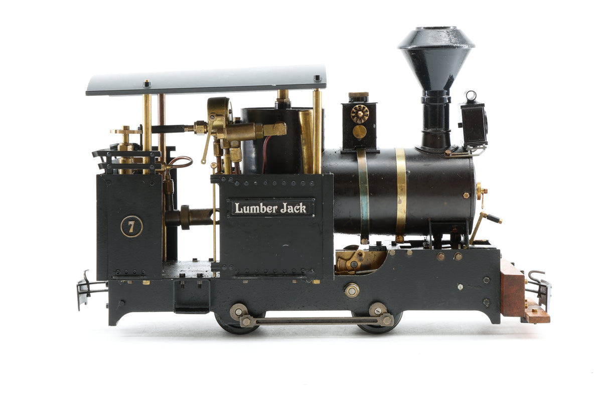 Regner Gauge 1 (45mm) Live Steam 'Lumber Jack' 0-4-0, Plain Black
