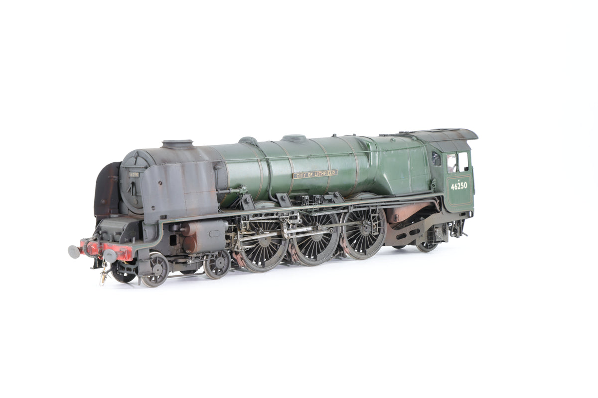 Finescale O Gauge (Kit/Scratch-Built) ex-LMS Princess Coronation/Duchess No. 46250 'City of Lichfield' BR Lined Green Pro-Weathered