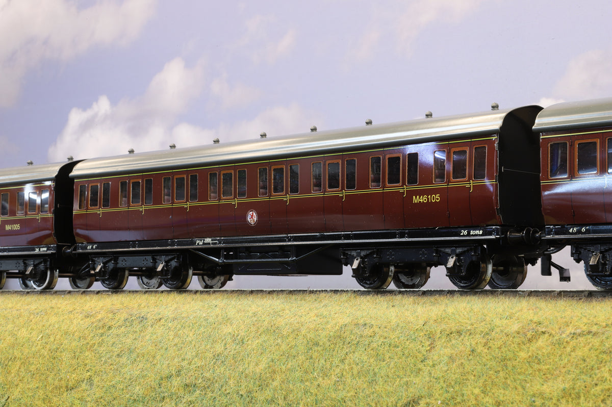 Darstaed Coarse Scale O Gauge 6-Coach Set BR Lined Maroon