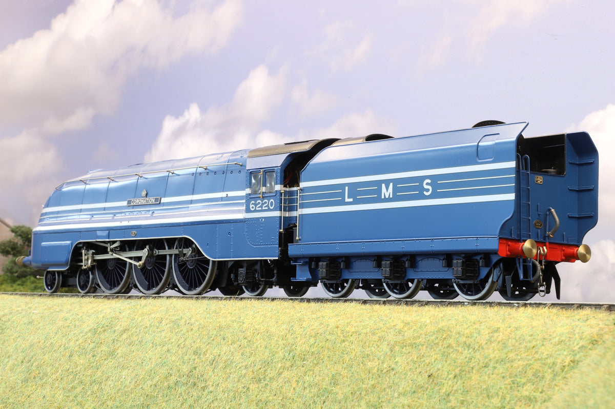 DJH Finescale O Gauge LMS Coronation Class No. 6220 'Coronation' LMS Streamlined Blue