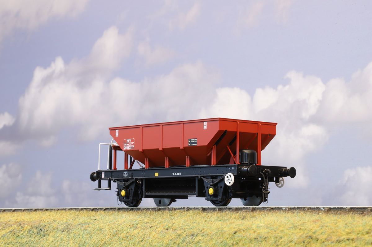 Heljan Finescale O Gauge ZFV &#39;Dogfish&#39; Ballast Hopper BR Gulf Red No.DB983217