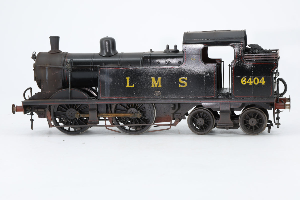 Finescale O Gauge (Kit-Built) LMS Stanier Class 2P No. 6404 LMS Black, Pro Weathered