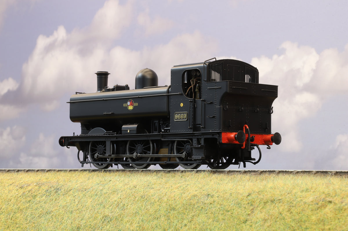 Dapol Finescale O Gauge Class 57xx Pannier Tank BR Black (Late Crest) No. 9669