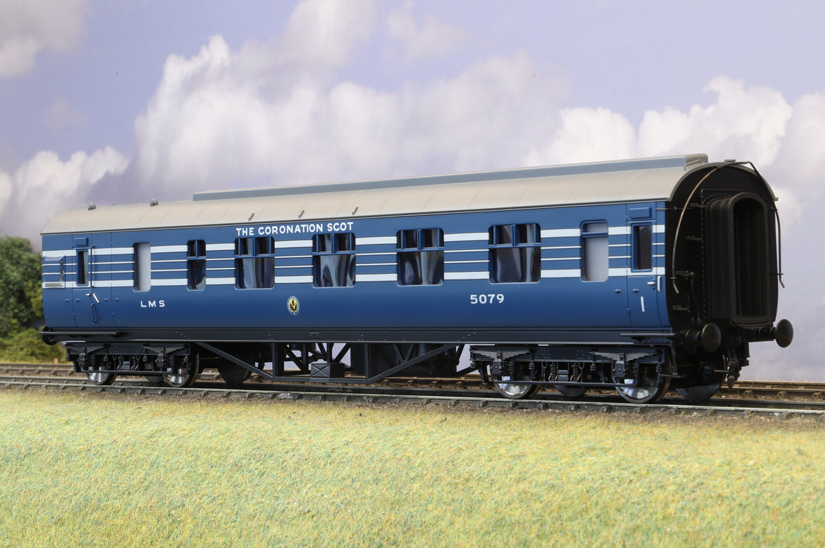MTH Finescale O Gauge 'Coronation Scot' Corridor Brake First in Blue, MTH 22-60058