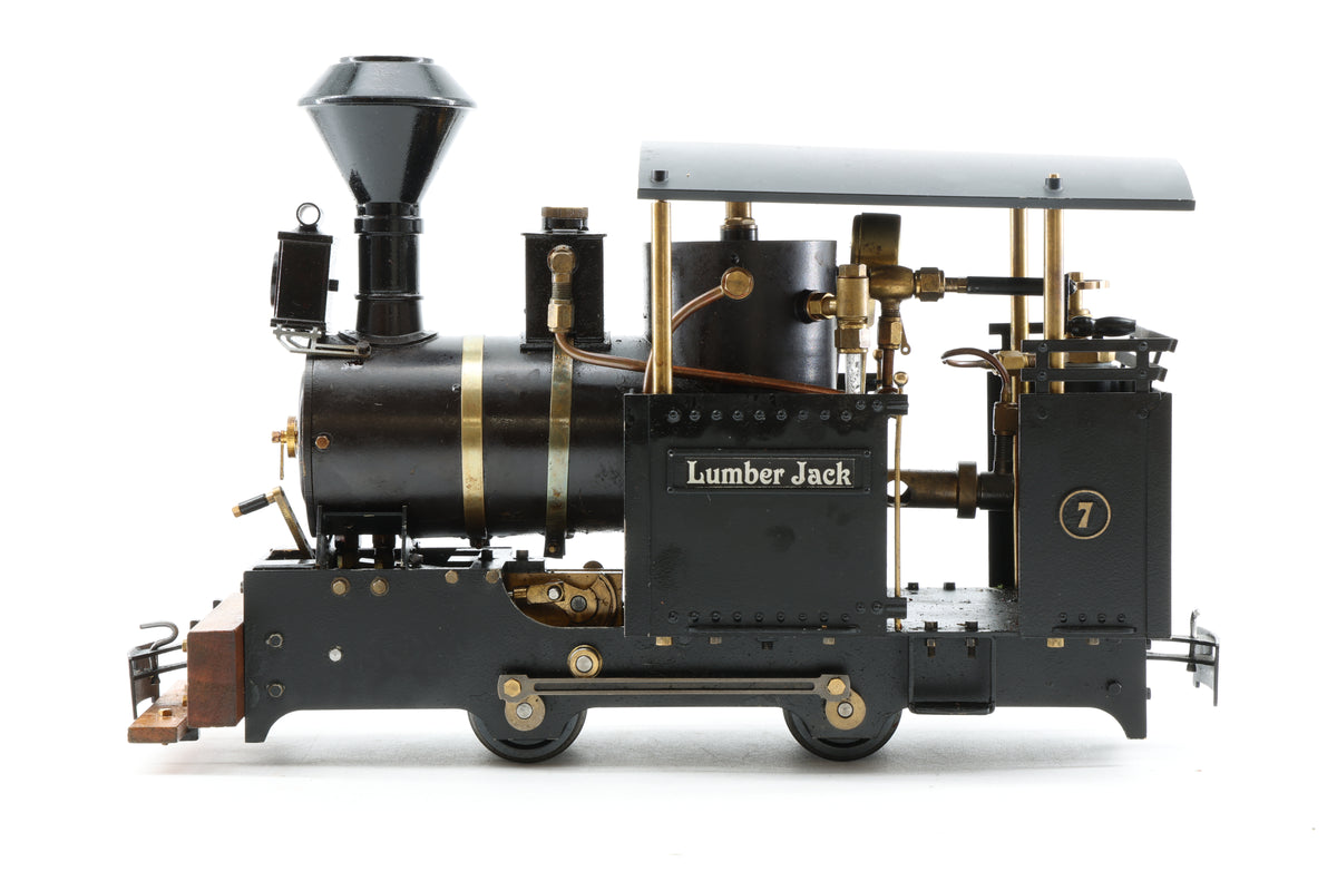 Regner Gauge 1 (45mm) Live Steam 'Lumber Jack' 0-4-0, Plain Black