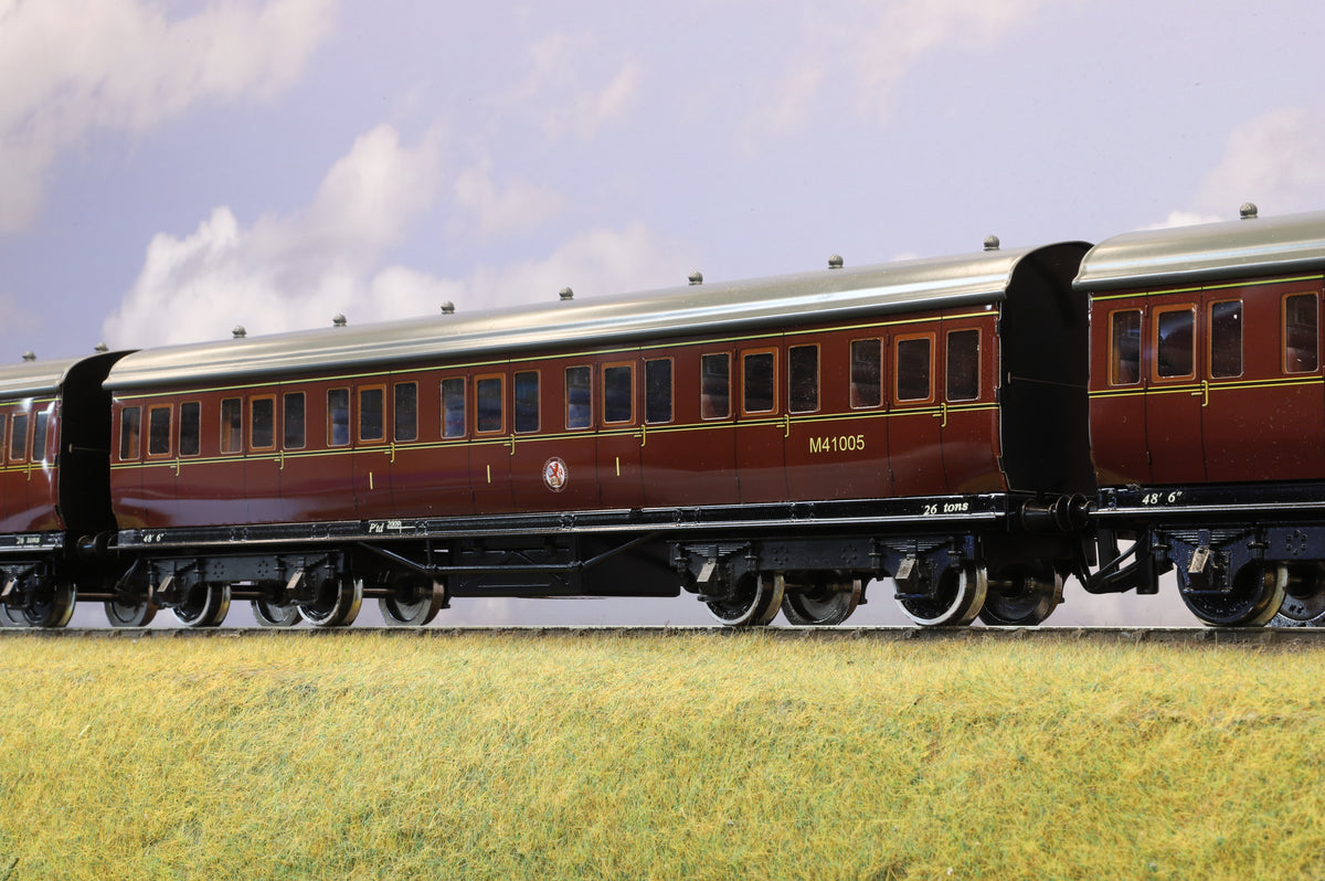 Darstaed Coarse Scale O Gauge 6-Coach Set BR Lined Maroon