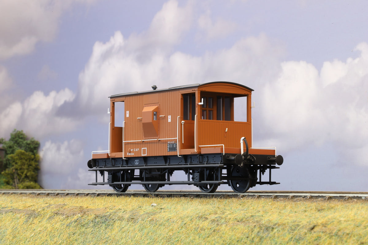 Dapol Finescale O Gauge Brake Van No.B951224 Bauxite CAP