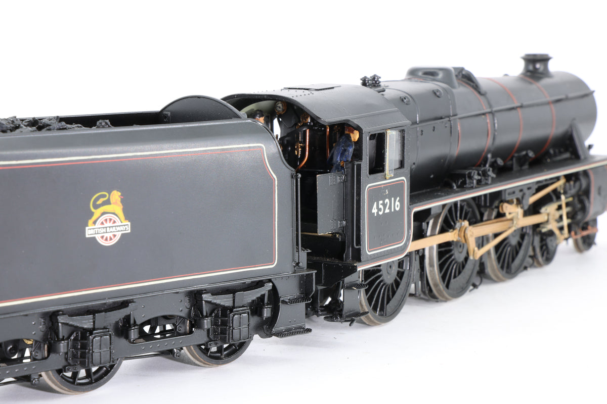 Finescale O Gauge (Kit-Built) Black 5 No.45216 BR Lined Black Early Crest