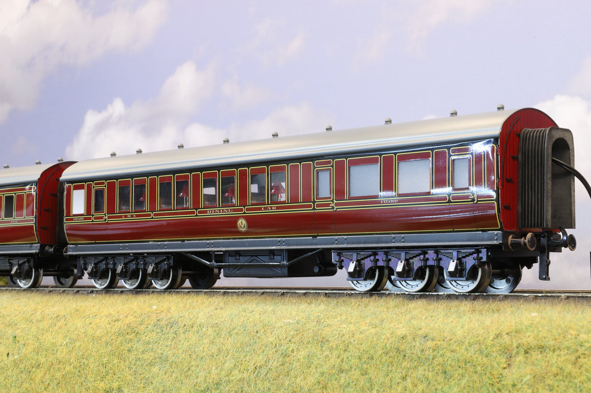 Darstaed Coarse Scale O Set of 3 LMS Period I Coaches Crimson Lake &#39;Set B&#39;