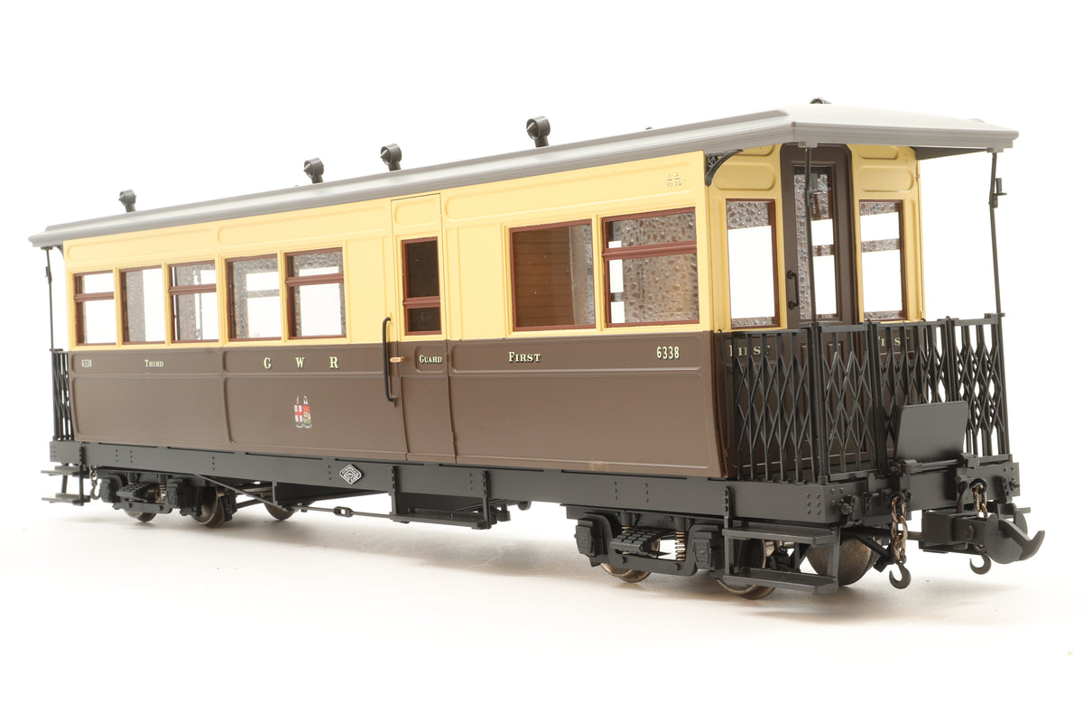 BMS/Accucraft 16mm Scale (45mm Gauge) Welshpool & Llanfair Brake Composite Coach R19-14 #6338
