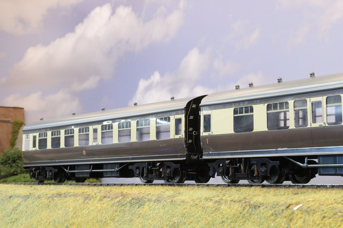 Ace Trains Coarse Scale BR Mk1 Three Coach Set Chocolate & Cream(2-/3-Rail)
