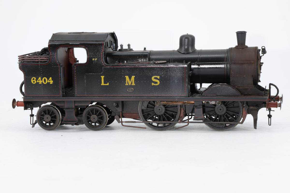 Finescale O Gauge (Kit-Built) LMS Stanier Class 2P No. 6404 LMS Black, Pro Weathered